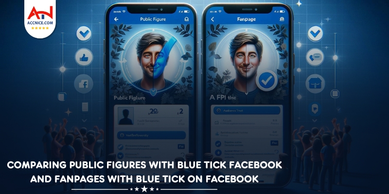 Comparing Public Figures with Blue Tick Facebook and Fanpages with Blue Tick on Facebook