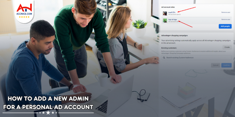 How to add a new admin for a personal ad account