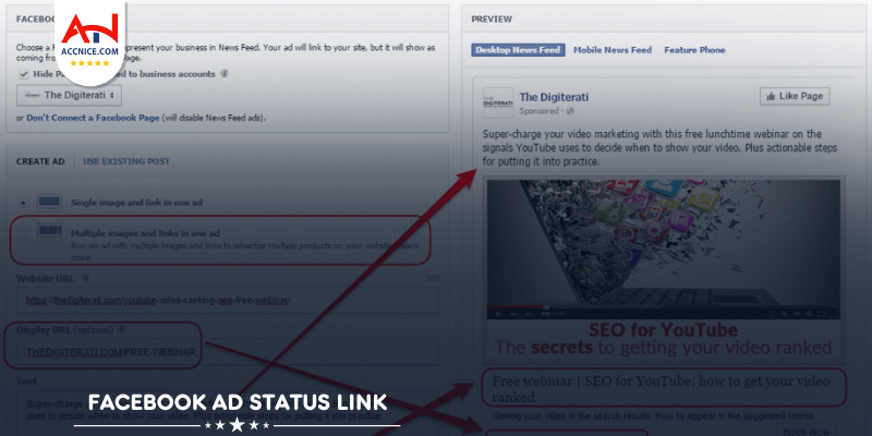 Facebook Ads Status Link