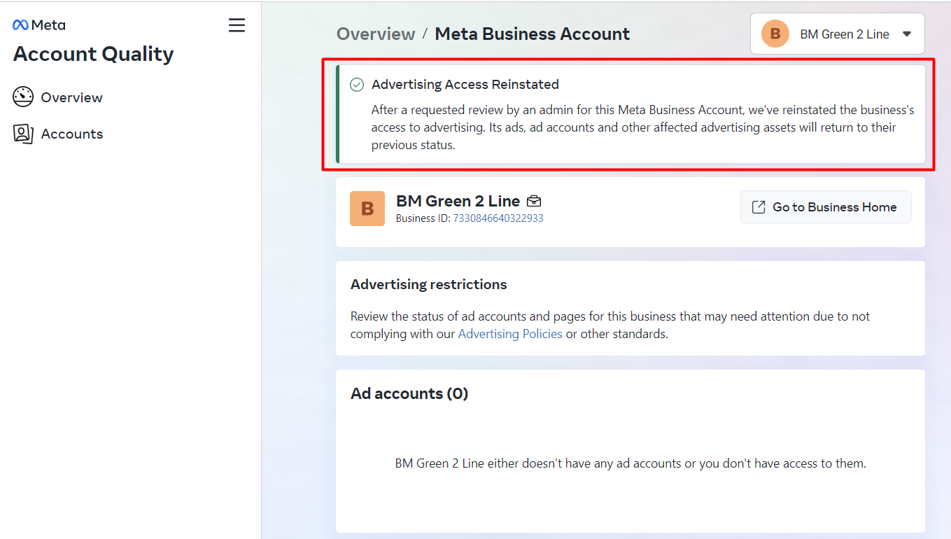 BM50 Identity Verified - Pay 2 bills can create 2 more ad accounts