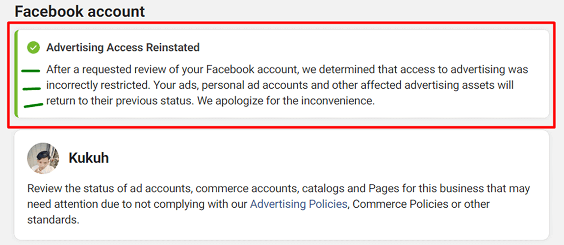 Reinstated Random Country FB account (registered between 2010 and 2022, daily spend limit $25-$50)
