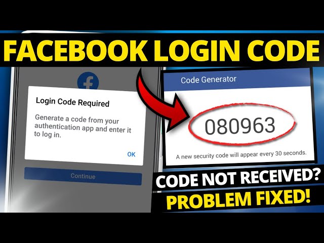 What is the Facebook login code?